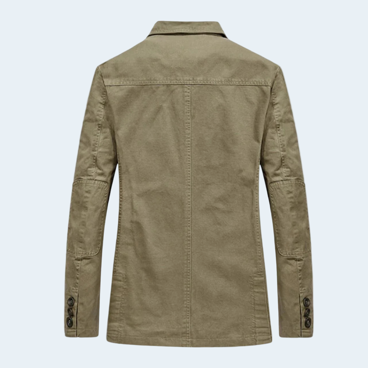 Green jacket on a white background