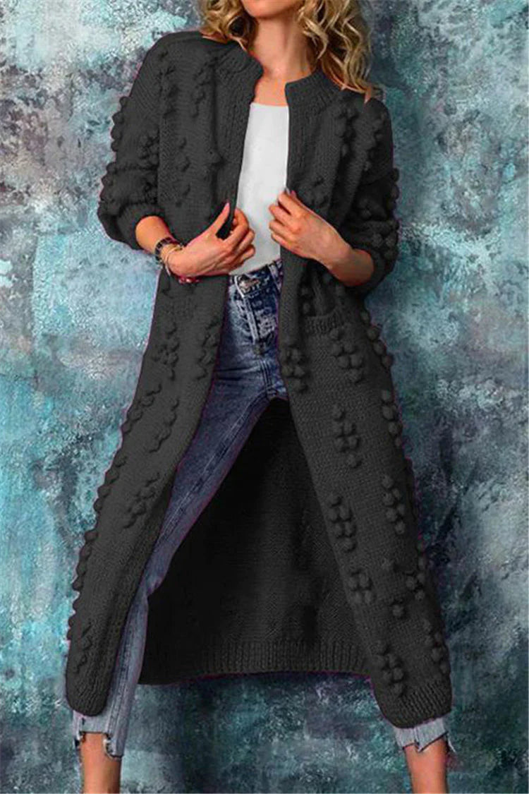 Biruvi | Women's Long Knitted Cardigan