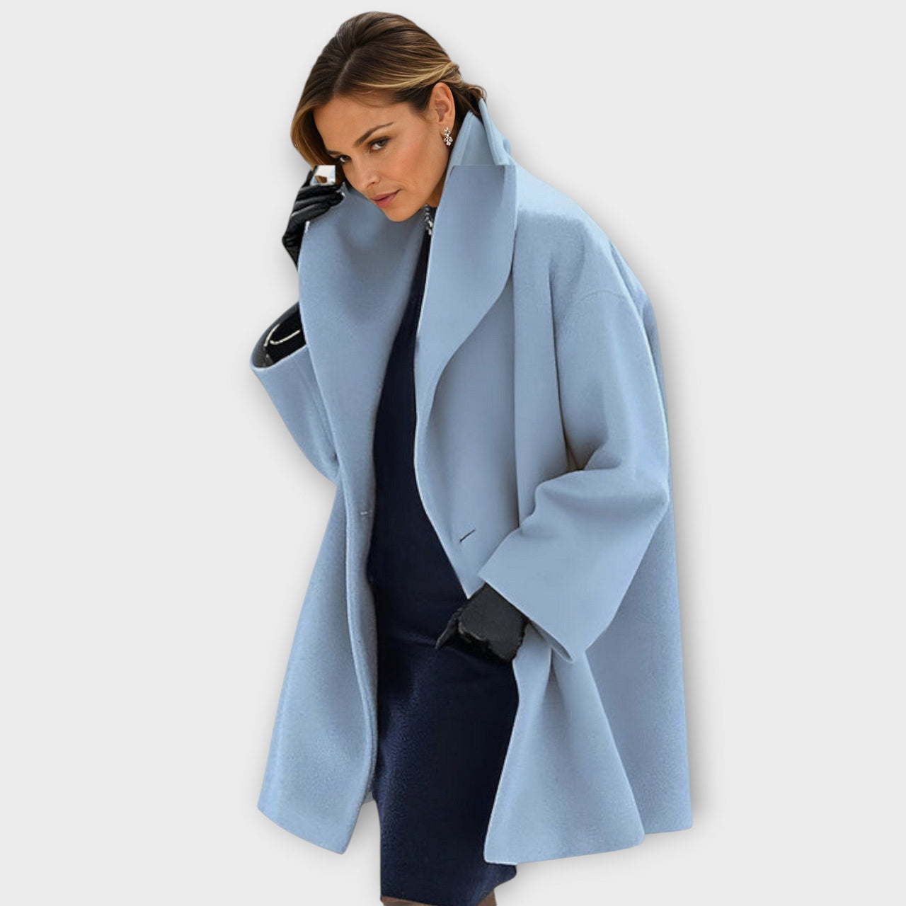 Biruvi | Women's Oversized Wide Collar Coat