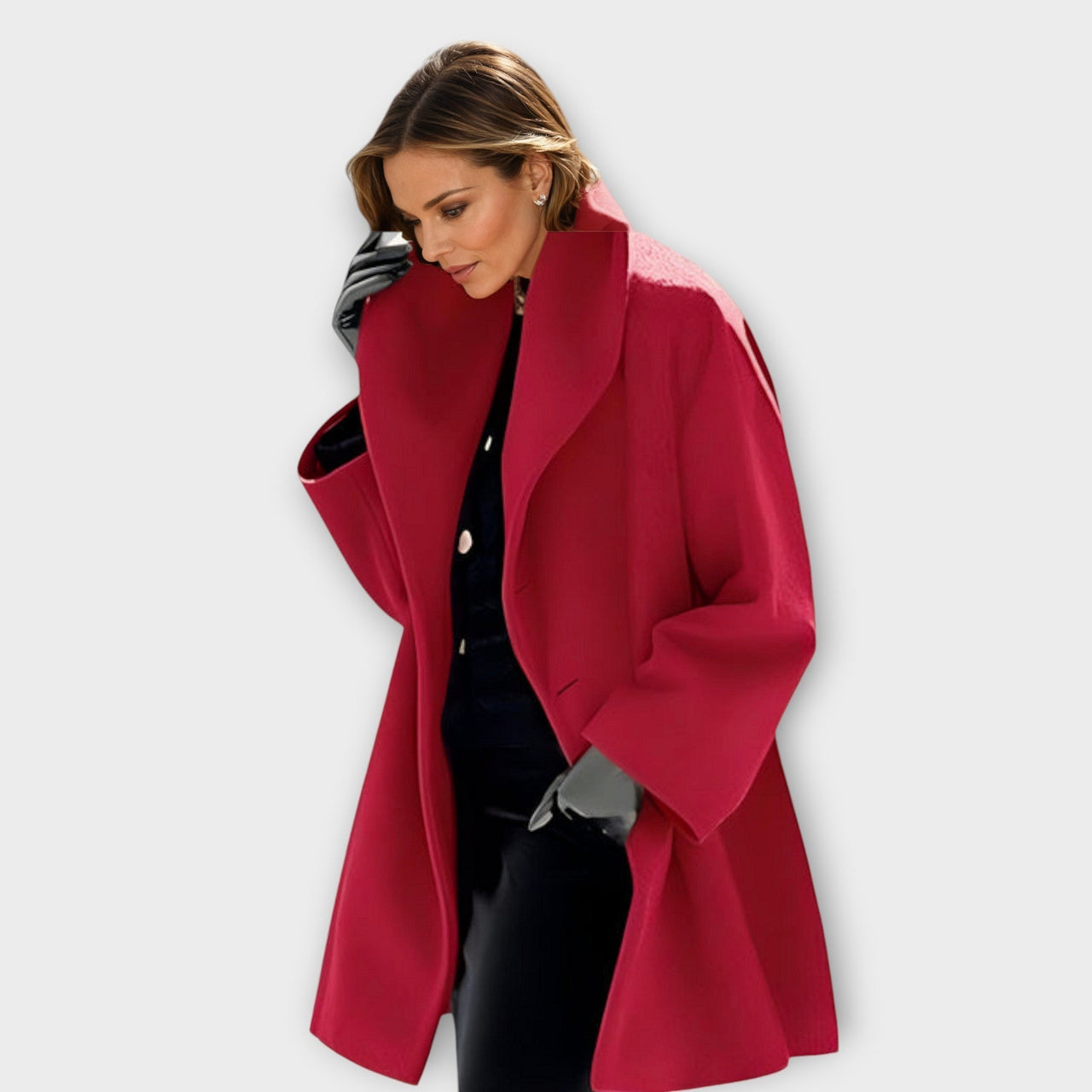 Biruvi | Women's Oversized Wide Collar Coat