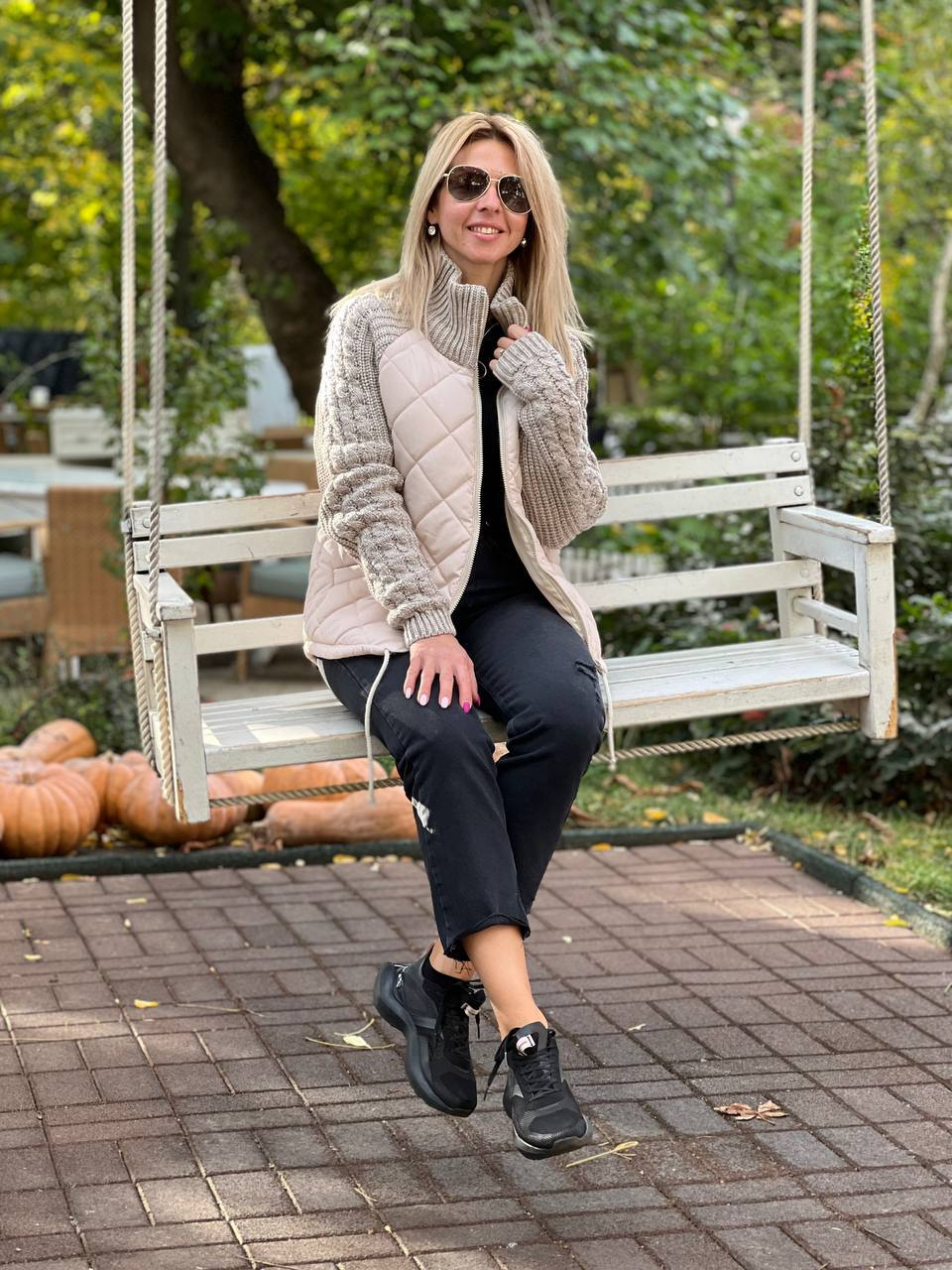 Biruvi | Women's Patchwork Knit Jacket