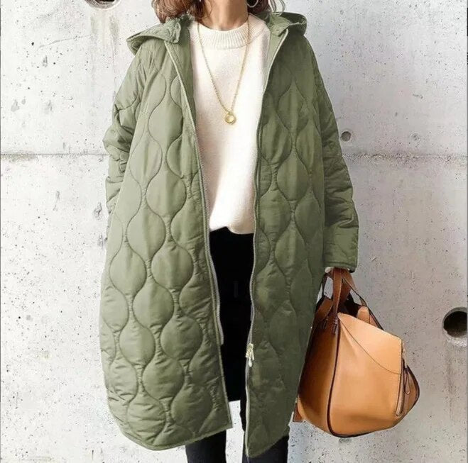 Biruvi | Women's Quilted Oversized Parka Jacket