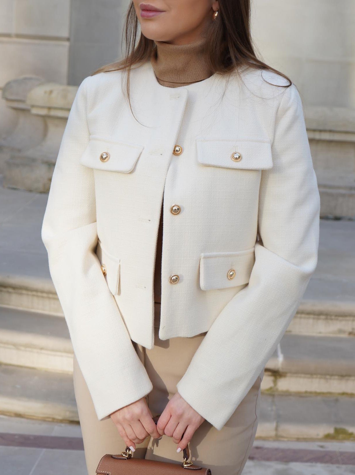 Biruvi | Women's Vintage Cropped Jacket