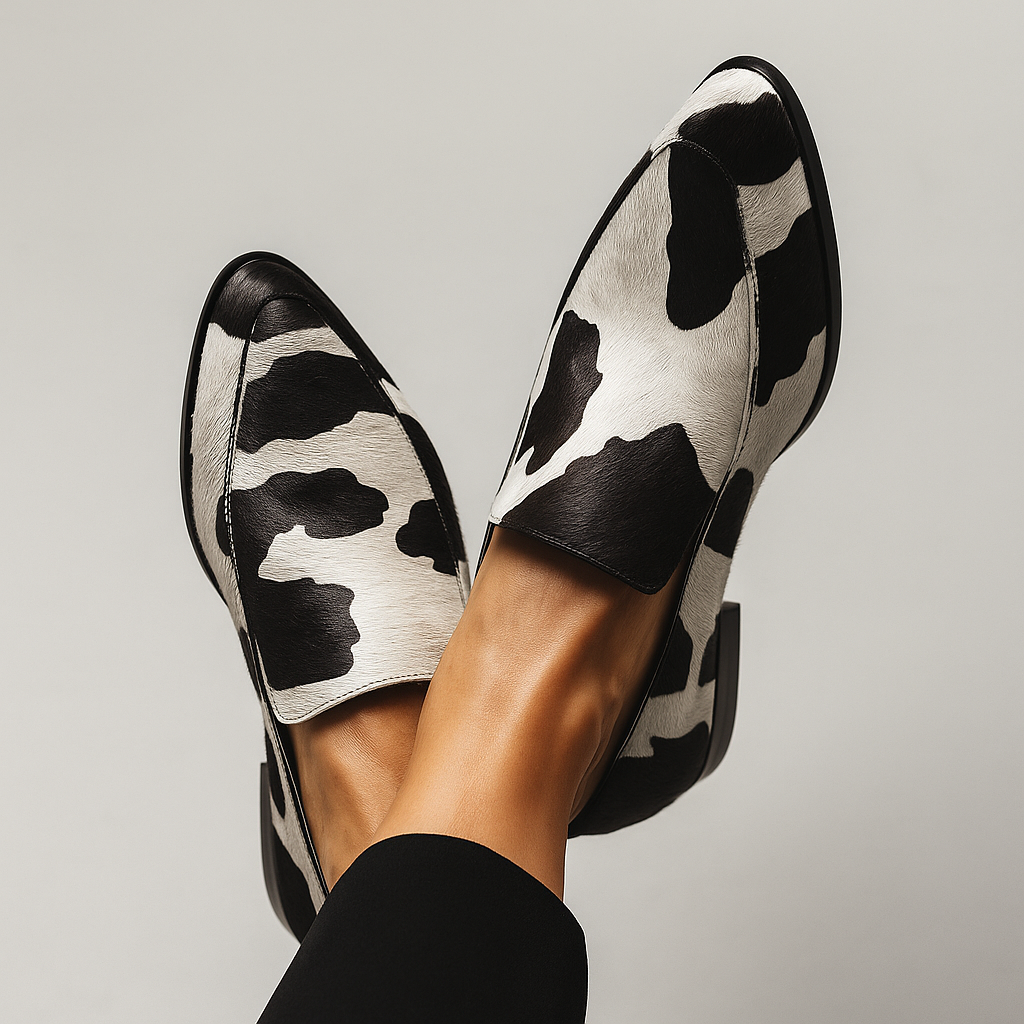 Biruvi | Women’s Animal Print Loafers