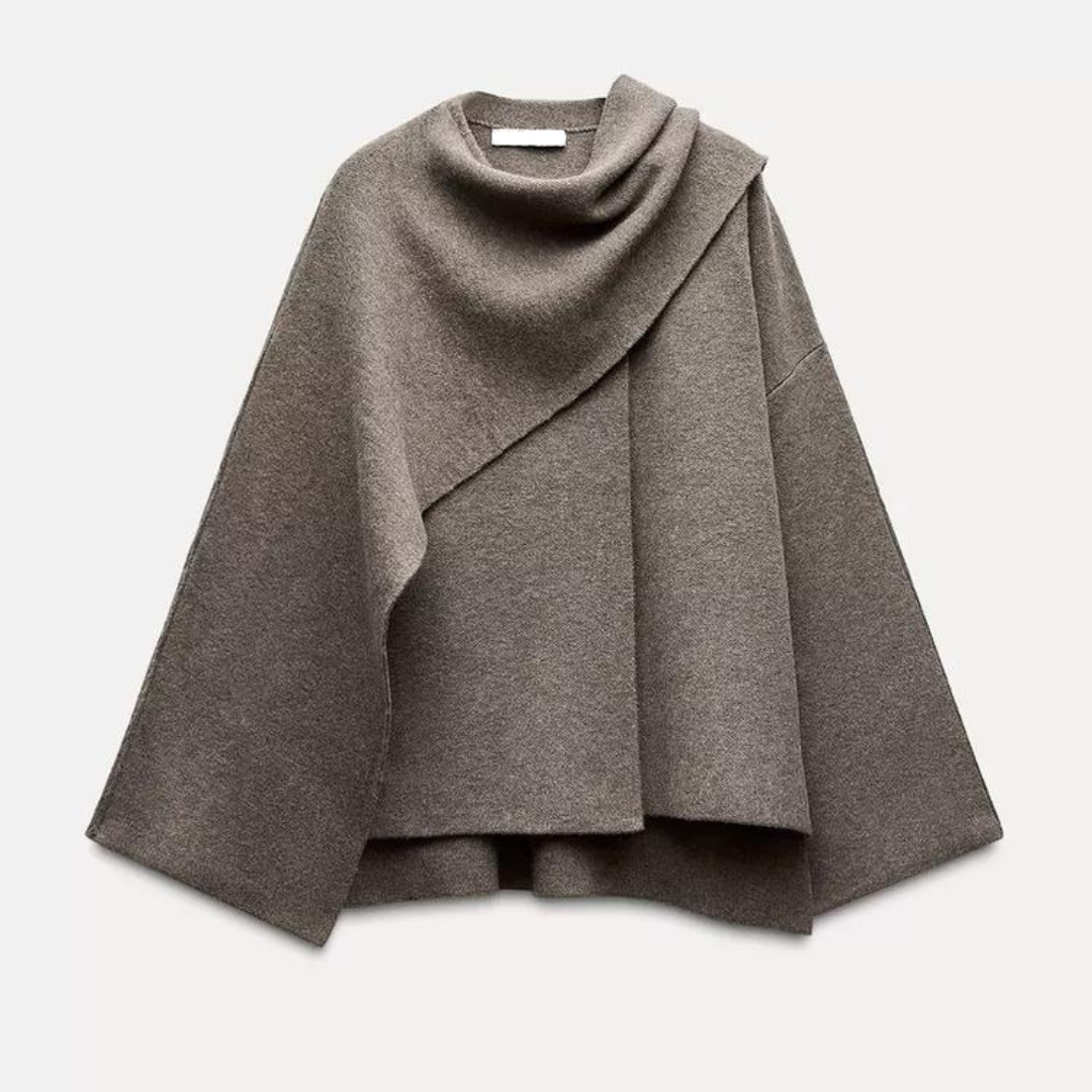 Biruvi | Women’s Asymmetric Cape Coat