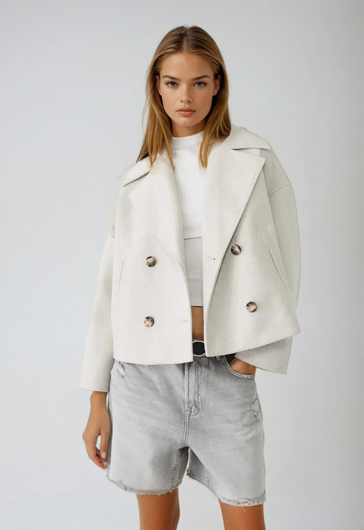 Biruvi | Women’s Casual Button Jacket