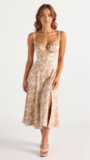Kianara | Corset Midi Dress With Structured Bodice 8
