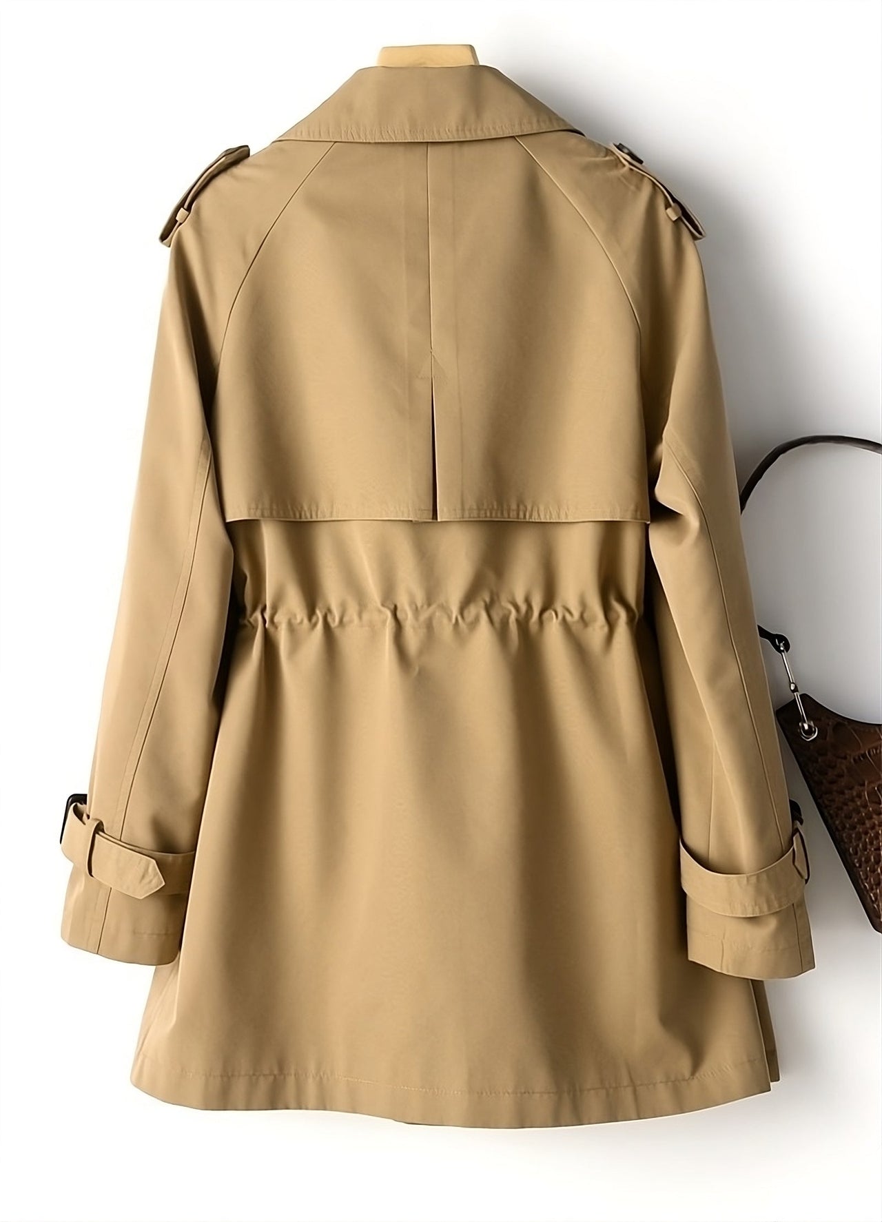 Biruvi | Women’s Double-Breasted Trench Coat