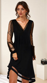 Matelyn | Evening Dress With Sheer Sleeves 1