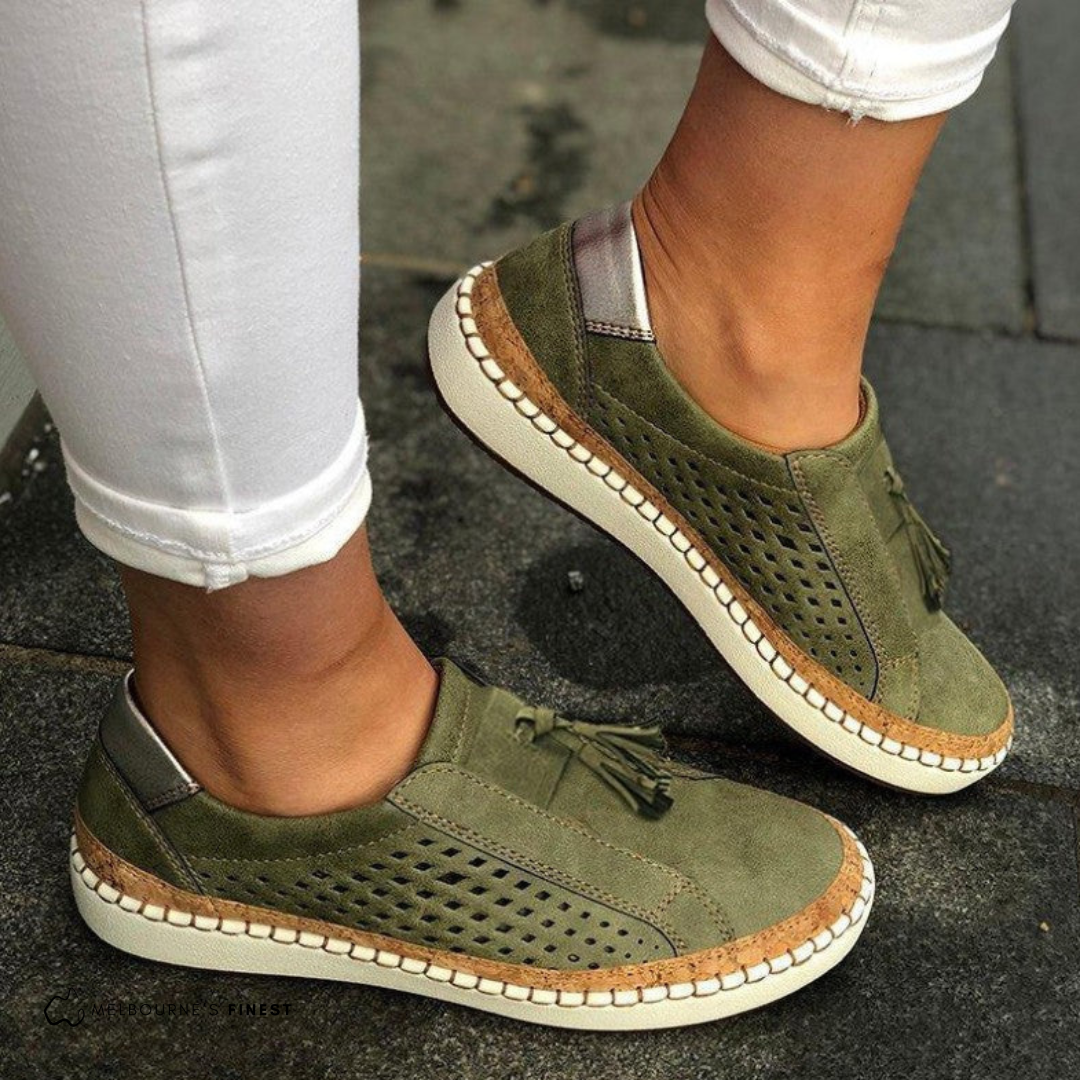 Biruvi | Women’s Eyelet Slip-on Shoes