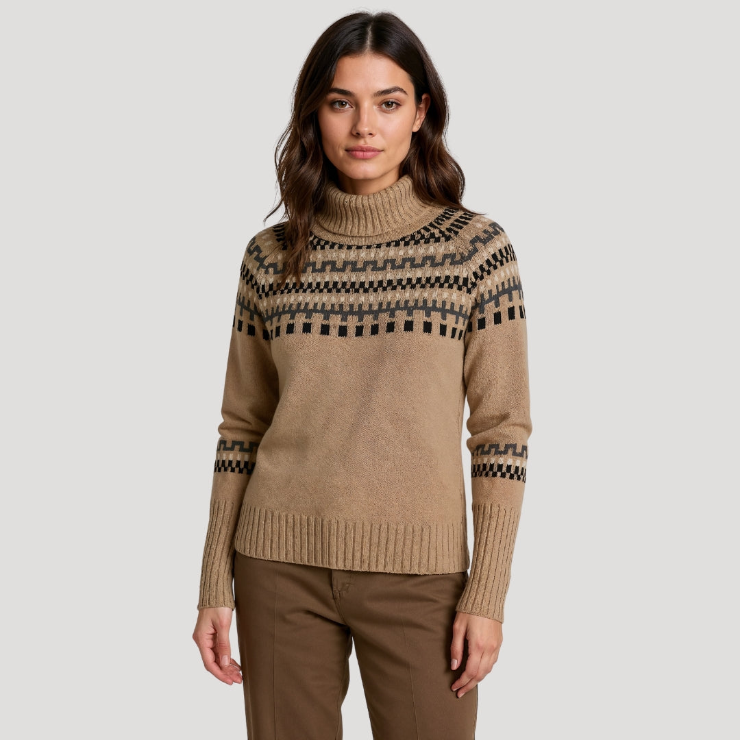 Biruvi | Women’s Fair Isle Chunky Knit Oversized Jumper