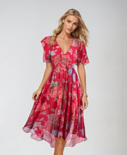 Seraphina | Floral Wrap Midi Dress – Feminine Elegance with a Timeless Charm 2