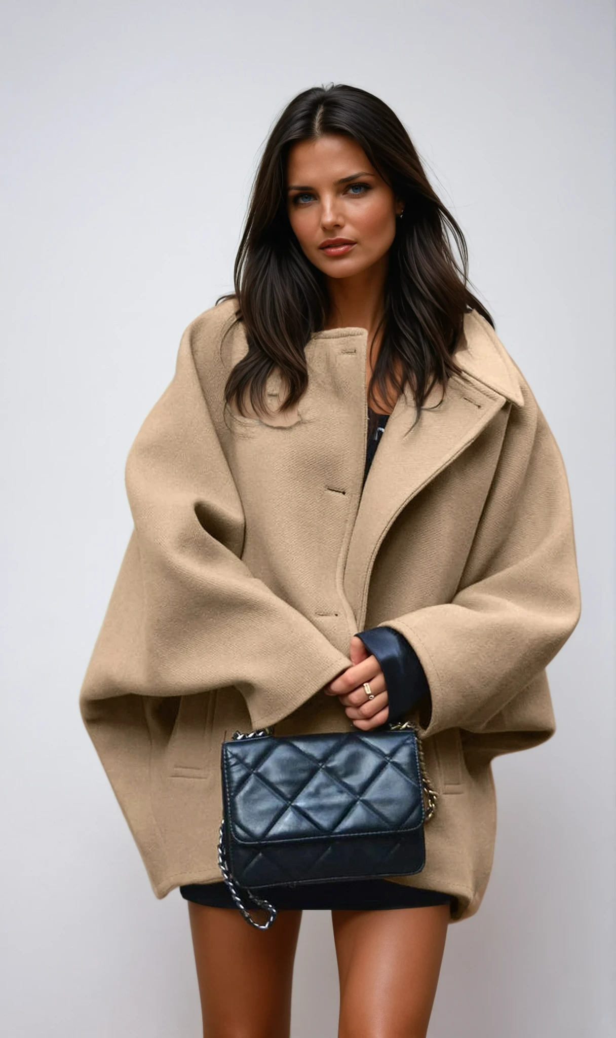 Biruvi | Women’s Oversized Wool-Blend Coat