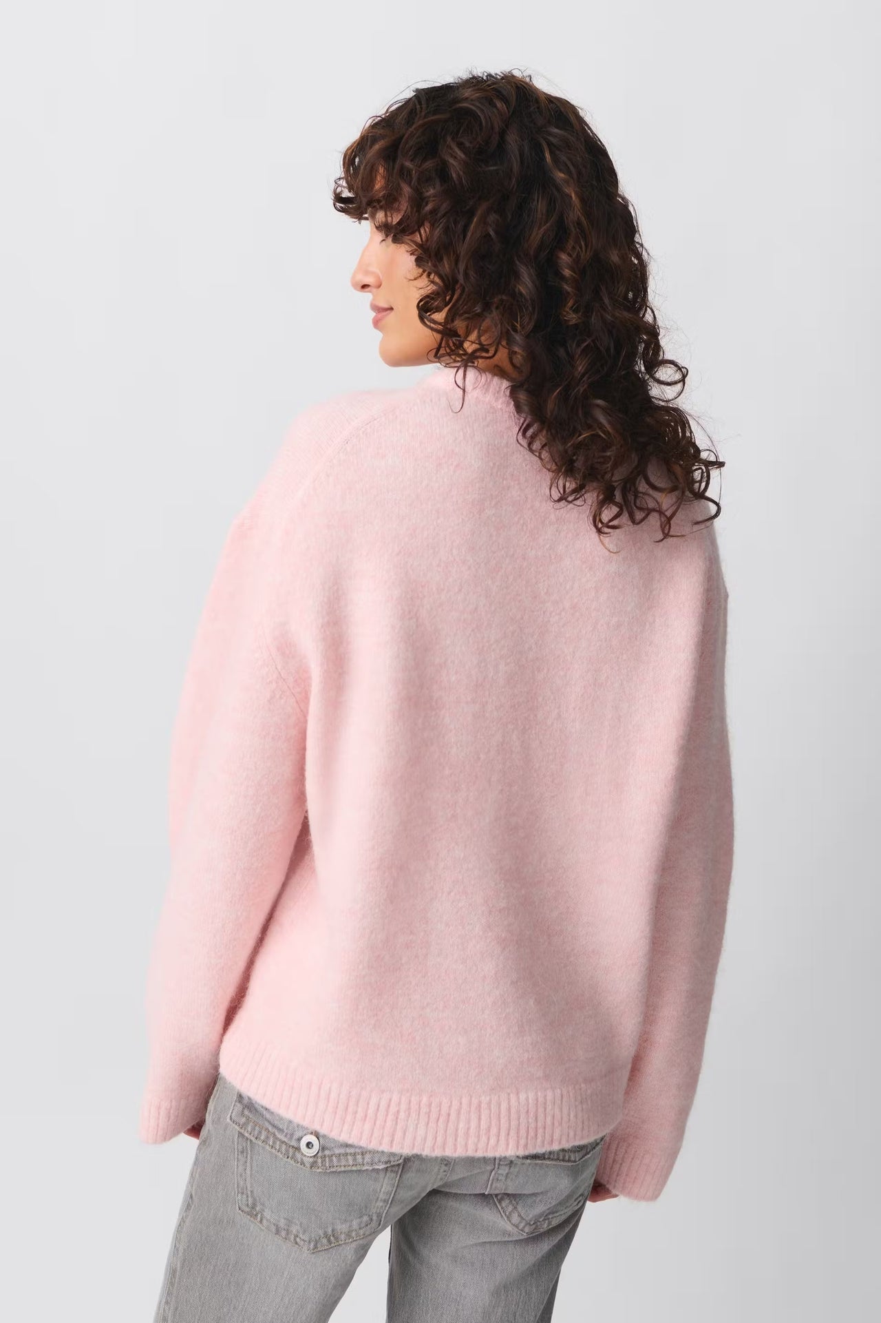 Biruvi | Women’s Oversized Crewneck Knit Sweater