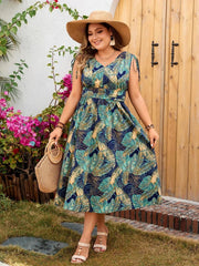 Irinelle | Printed Midi Dress with Soft Drape 4