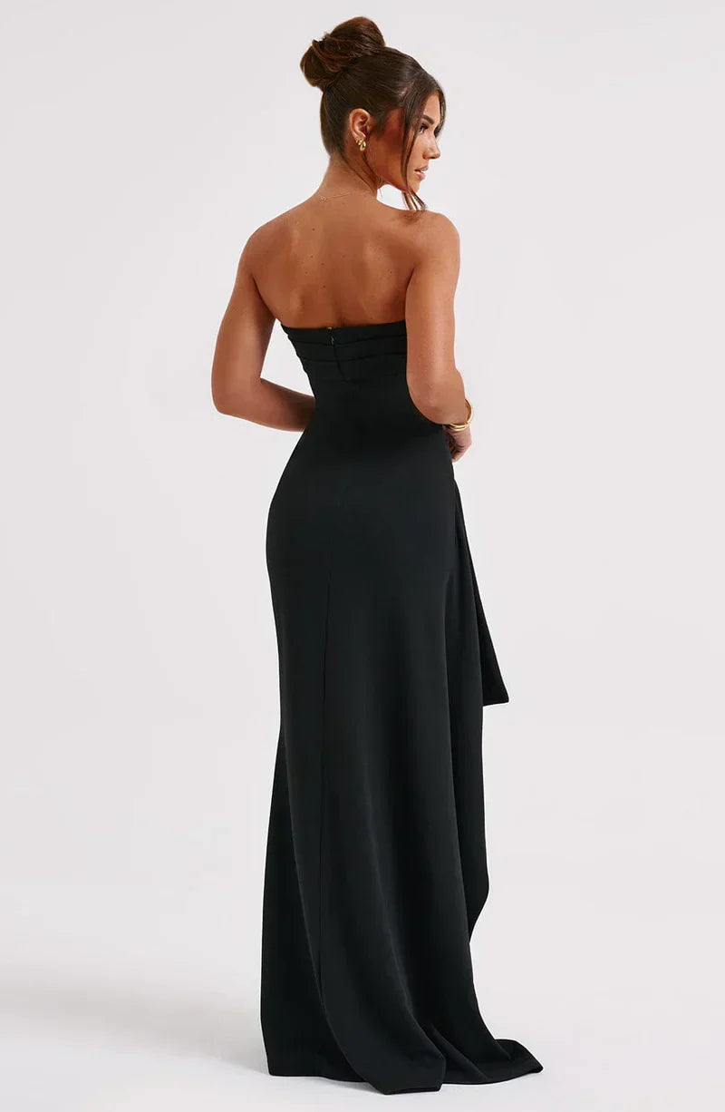 Celeste | Strapless Ruched Maxi Dress – Timeless Elegance with a Sultry Edge 4