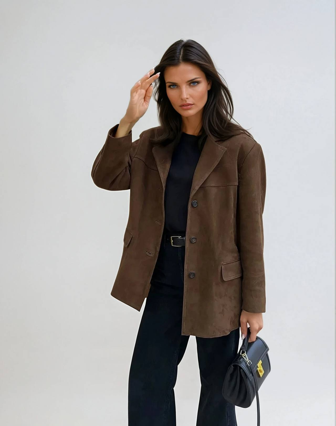 Biruvi | Women's Suede Blazer