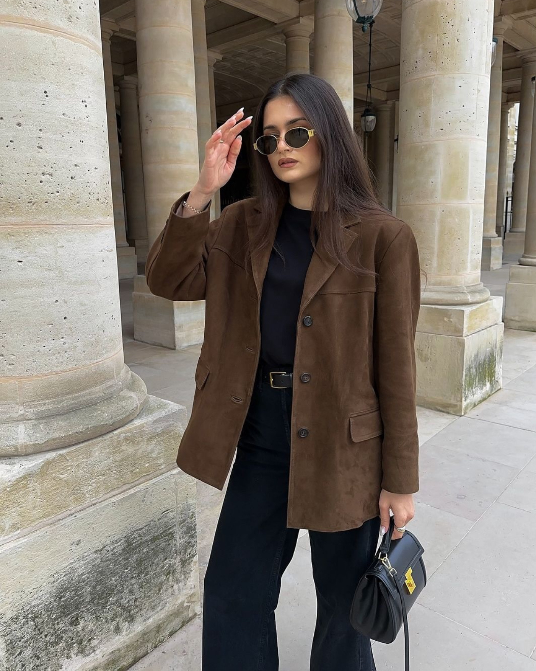 Biruvi | Women's Suede Blazer