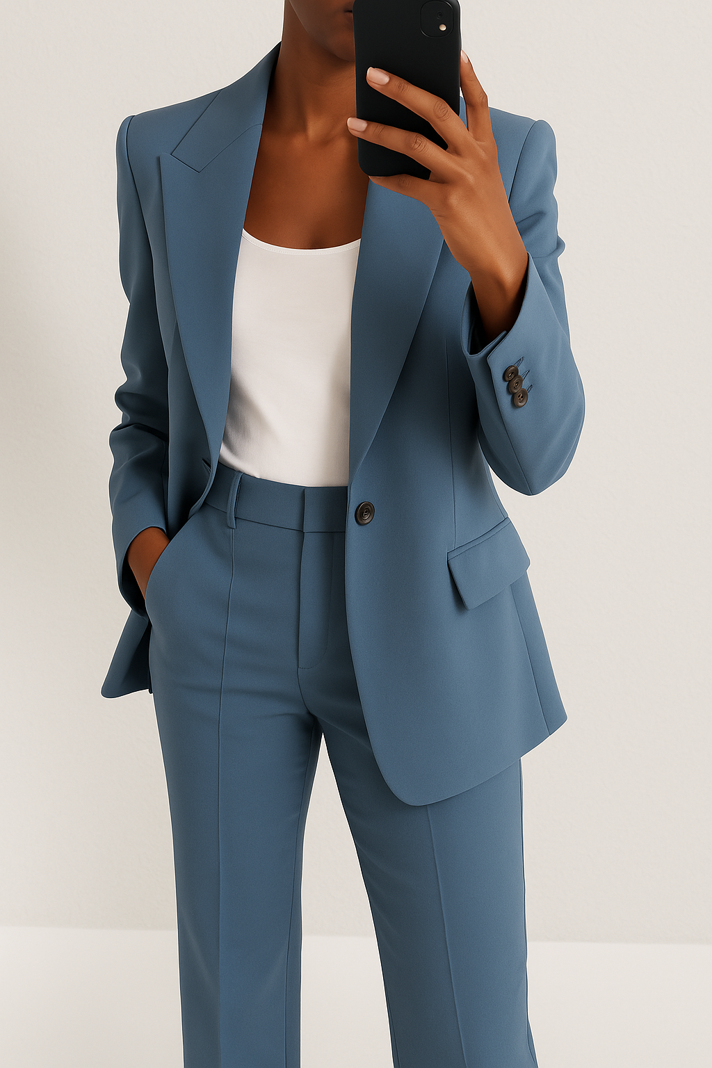 Biruvi | Women’s Blazer & Wide-Leg Trouser Suit Set