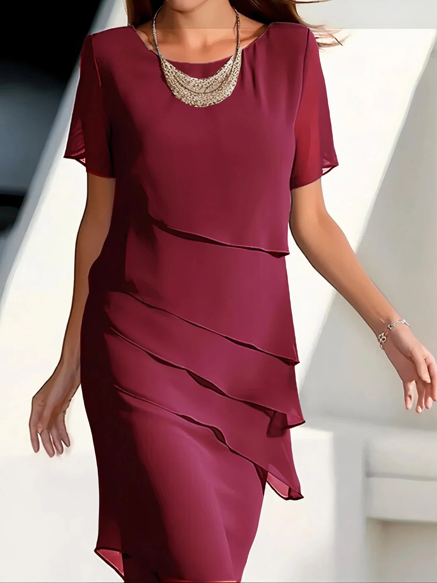 Eleanor | Tiered Elegance Maxi Dress – Timeless Sophistication with Graceful Movement 5