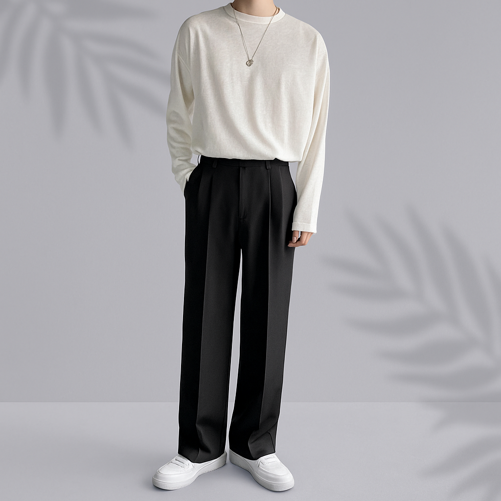 Biruvi | Callum Relaxed Wide-Leg Pants