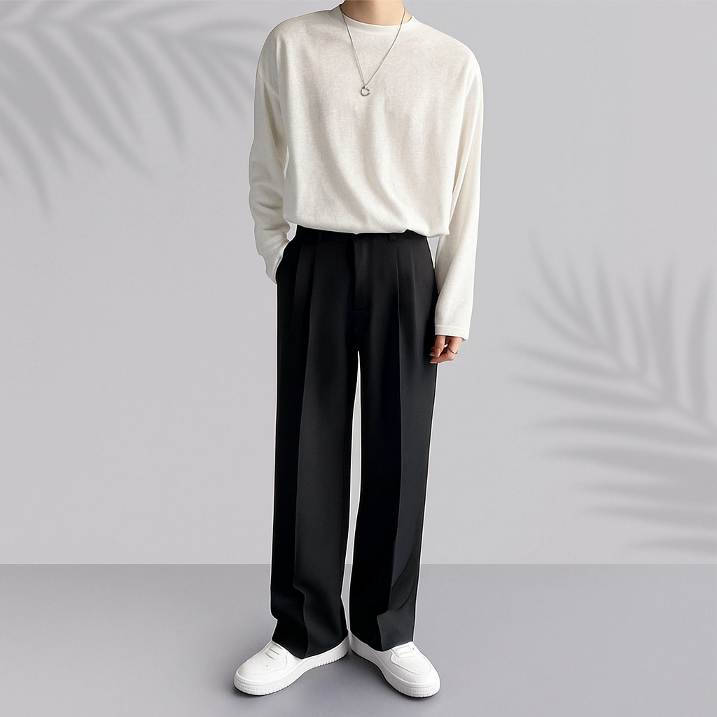 Biruvi | Callum Relaxed Wide-Leg Pants