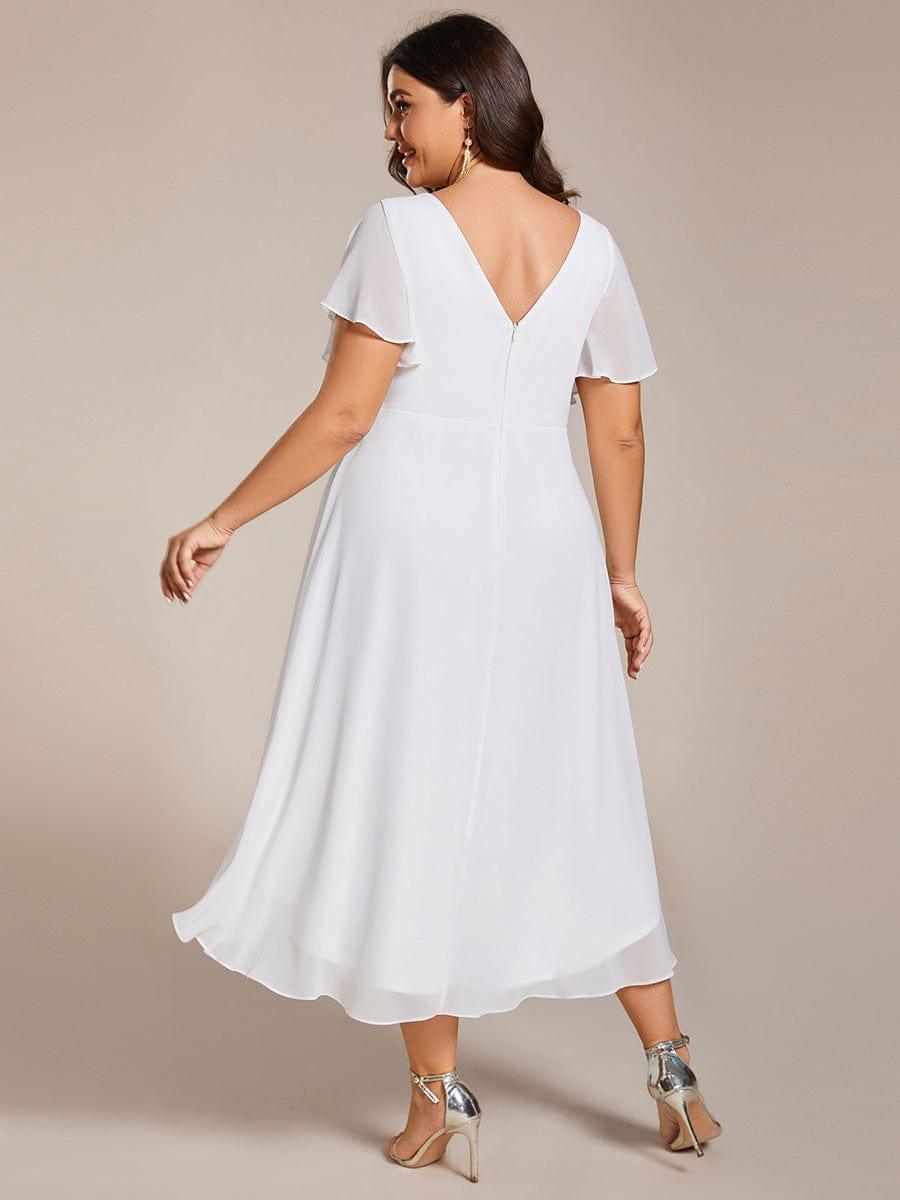 Daisy | A-Line V Neck High-Low Wedding Guest Dress