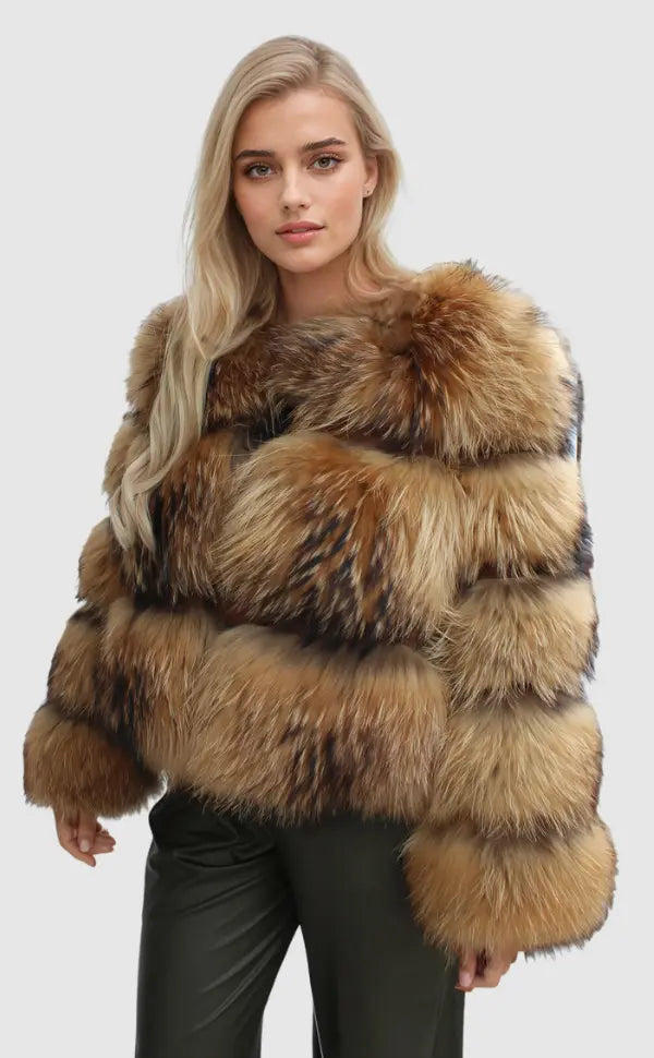 Biruvi | Women's Elegant Faux Fur Jacket