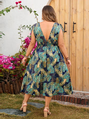 Irinelle | Printed Midi Dress with Soft Drape 7