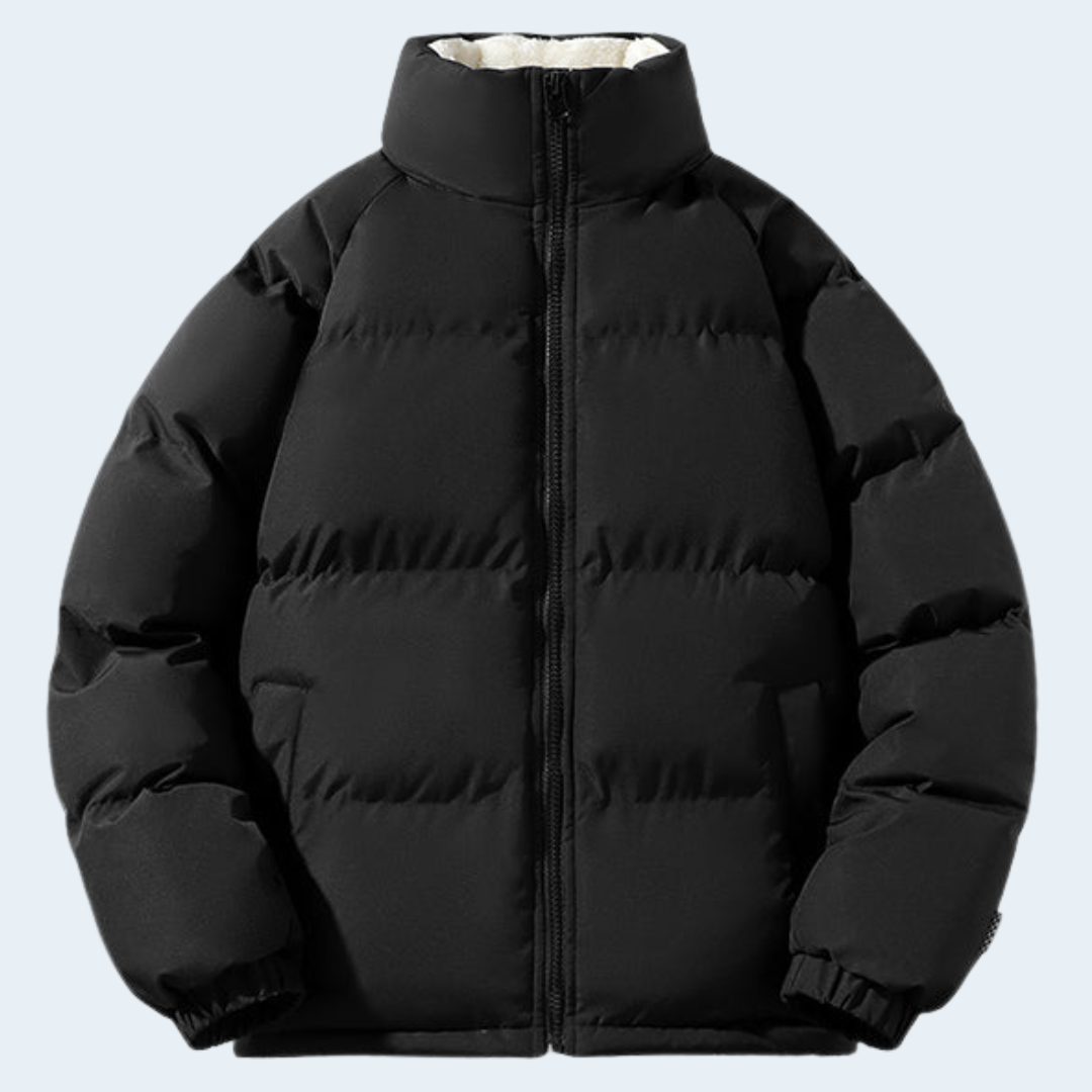 Biruvi | Men’s Fleece-Lined Hooded Puffer Jacket