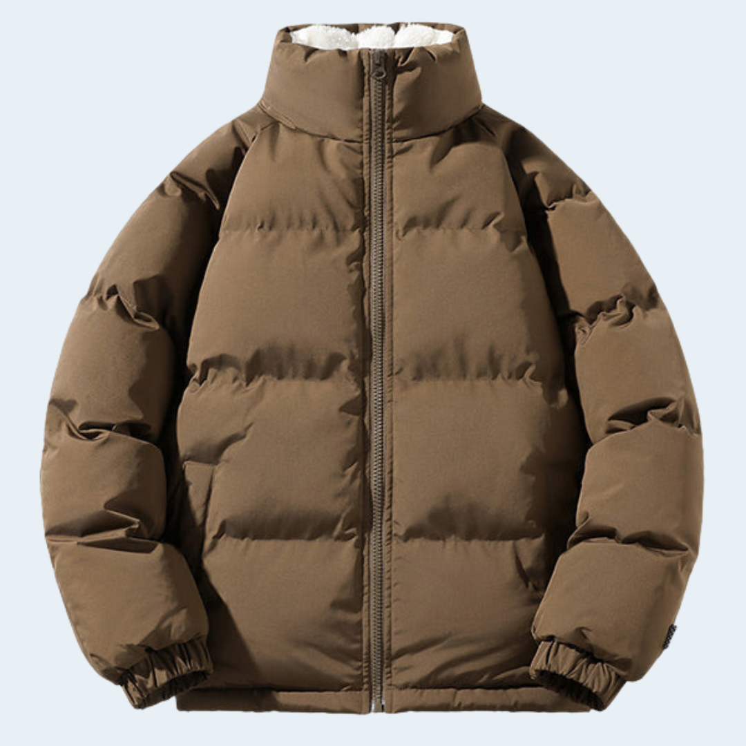 Biruvi | Men’s Fleece-Lined Hooded Puffer Jacket
