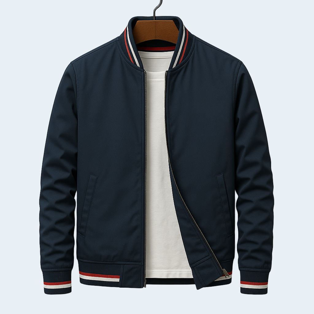 Biruvi | Men’s Lightweight Bomber Jacket Zip-Up Breathable Casual Jacket