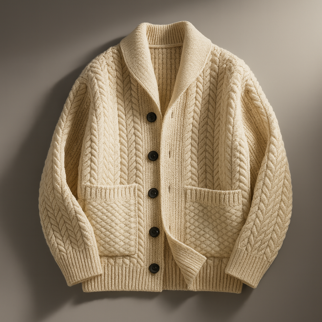 Biruvi | Men’s Wool Button-Up Sweater
