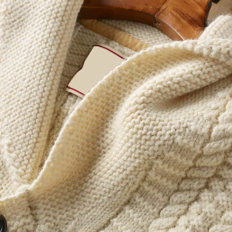 Biruvi | Men’s Wool Button-Up Sweater