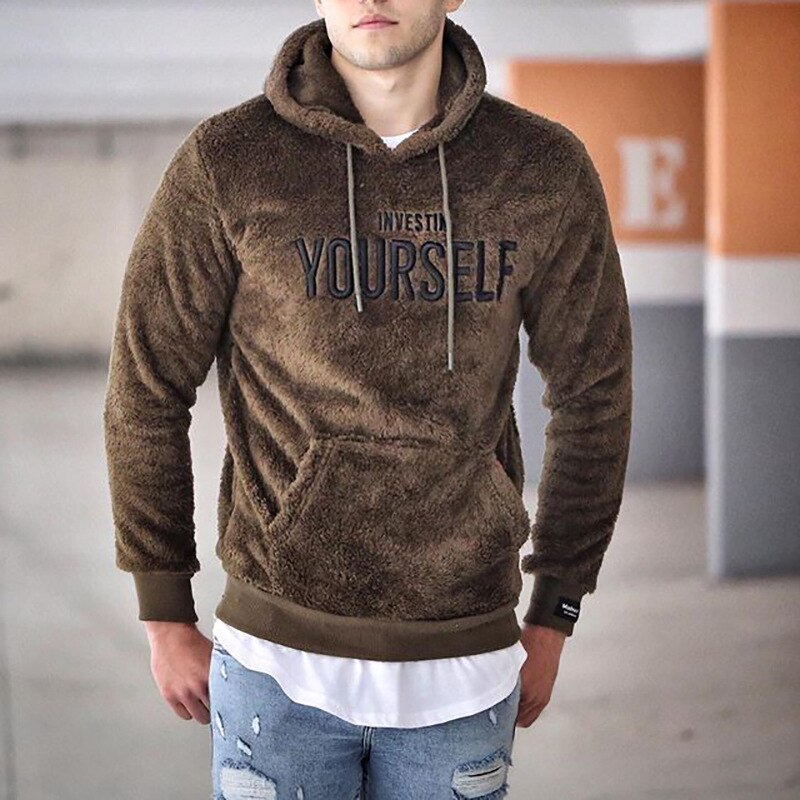 Biruvi | Men’s Pullover Hoodies Soft Hoodie Kangaroo Pocket Relaxed Fit