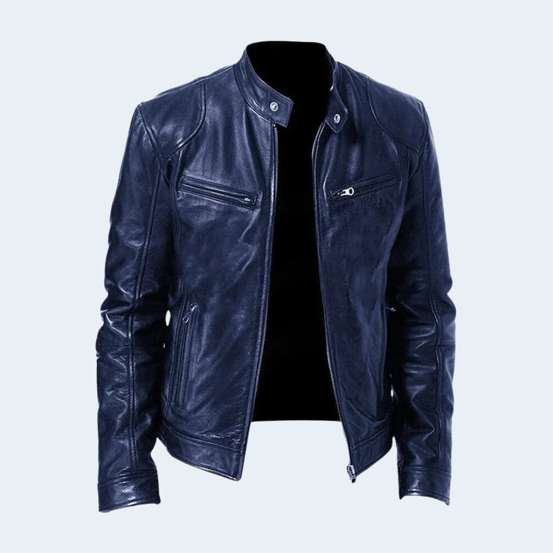 Biruvi | Men’s Casual Leather Jacket