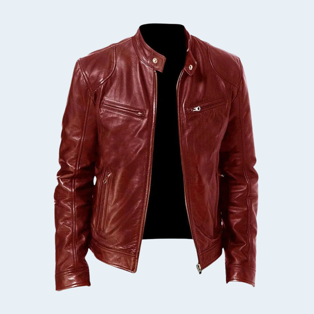 Biruvi | Men’s Casual Leather Jacket