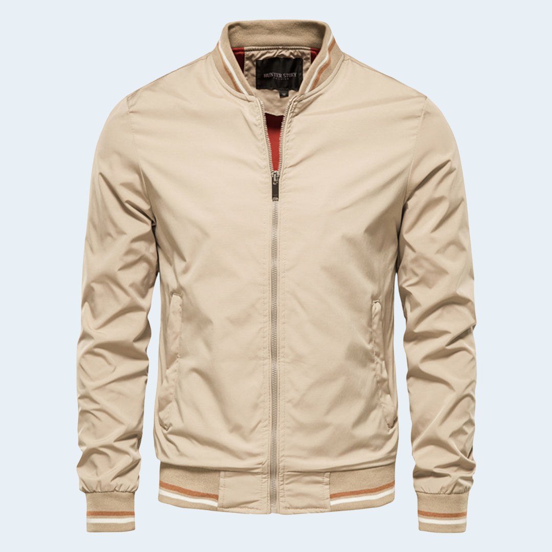 Biruvi | Men’s Slim-Fit Bomber Jacket
