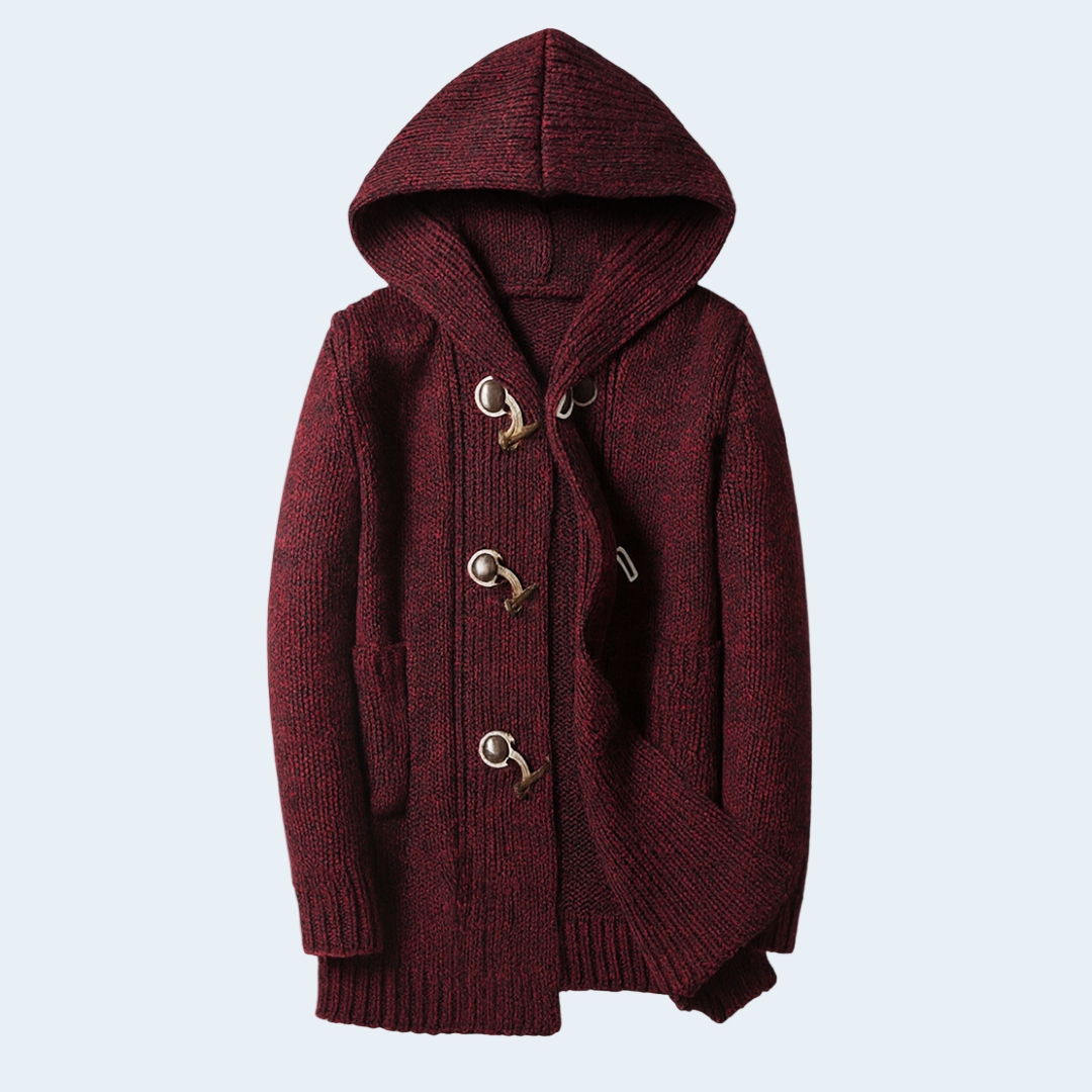 Biruvi | Men’s Poly Wool Oversized Knitted Hoodie