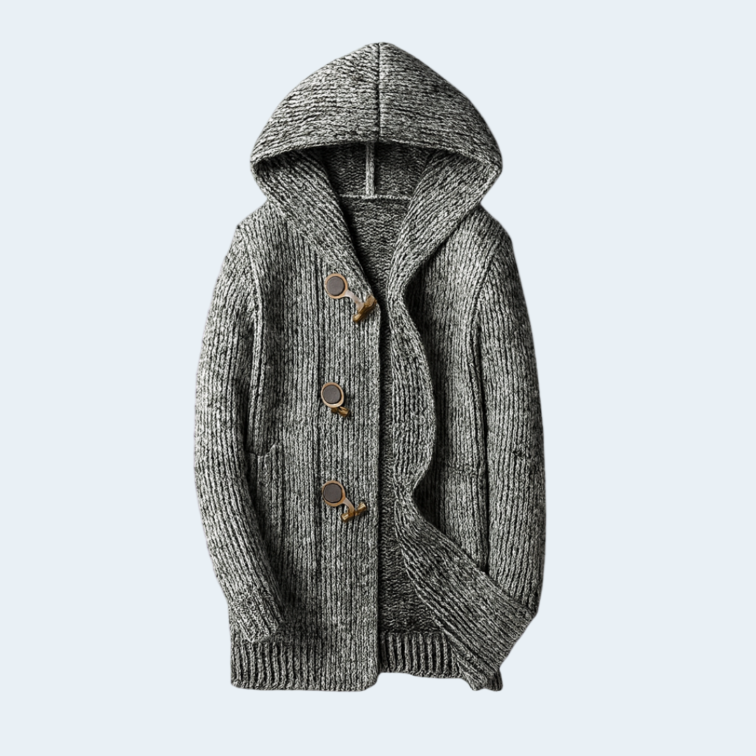 Biruvi | Men’s Poly Wool Oversized Knitted Hoodie