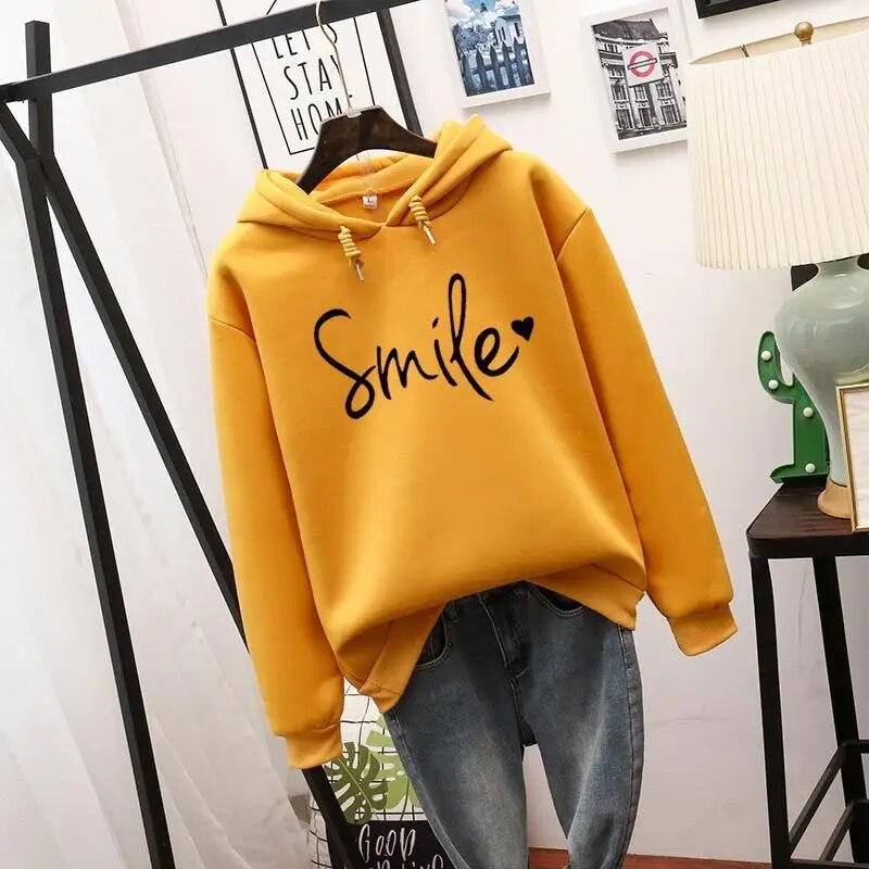 Biruvi | Smile-Love Hoodie – Cozy Comfort and Cheerful Style