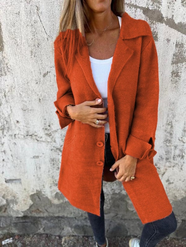 Biruvi | Women’s Wool Blend Long Coat