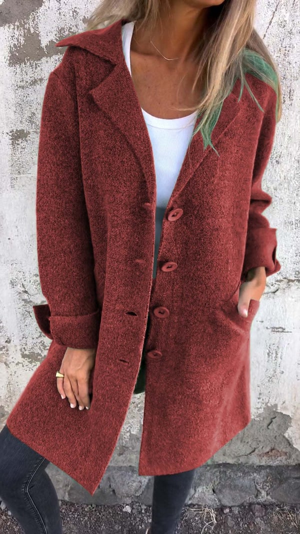 Biruvi | Women’s Wool Blend Long Coat