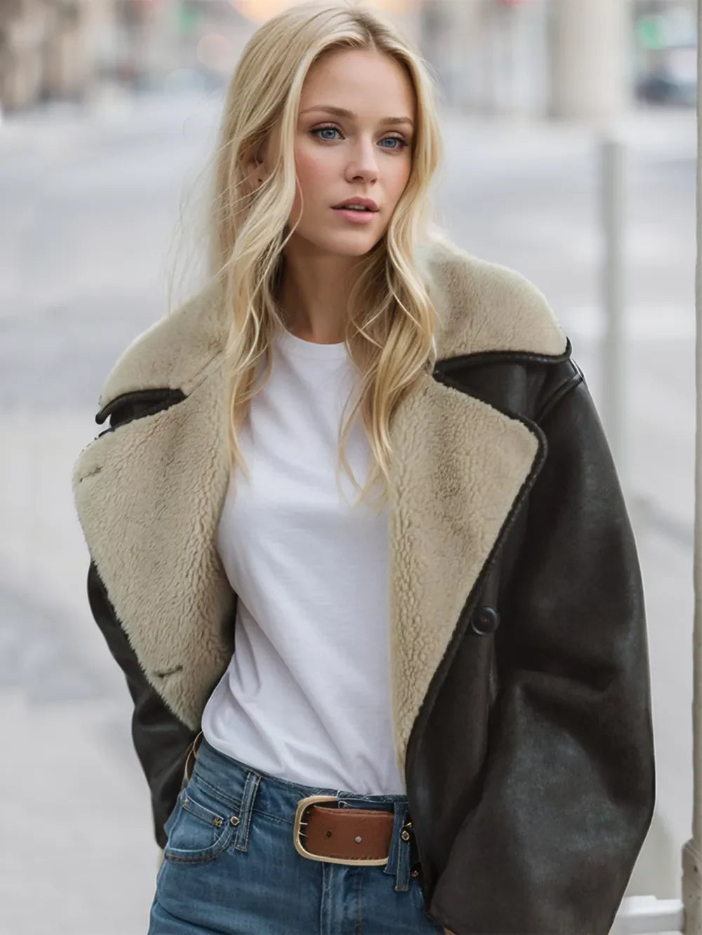 Biruvi | Women’s Buttoned Pocketed Lightweight Jacket