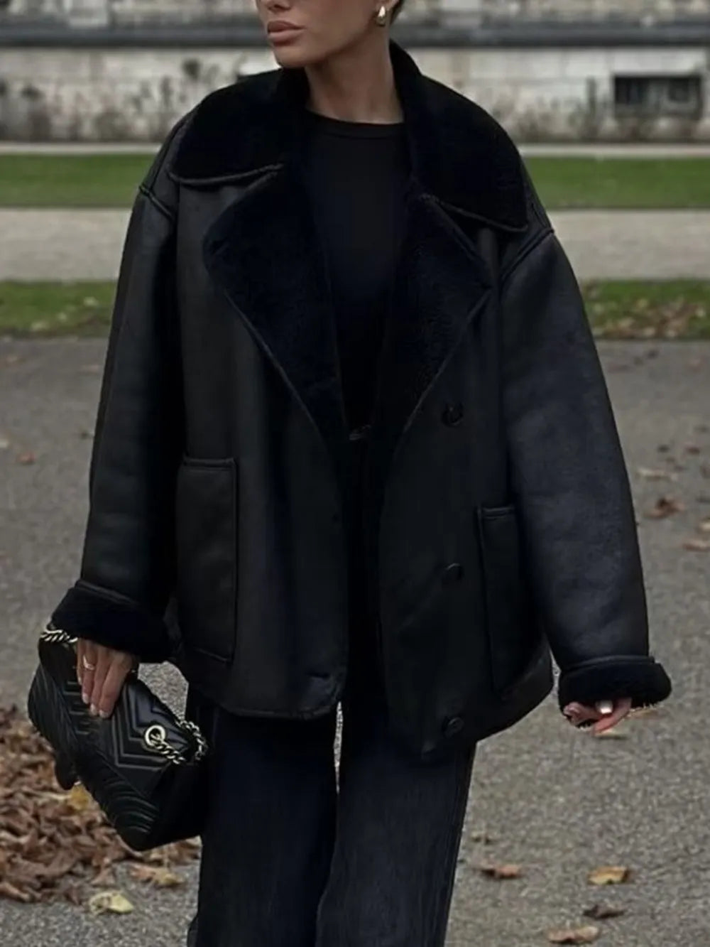 Biruvi | Women’s Buttoned Pocketed Lightweight Jacket