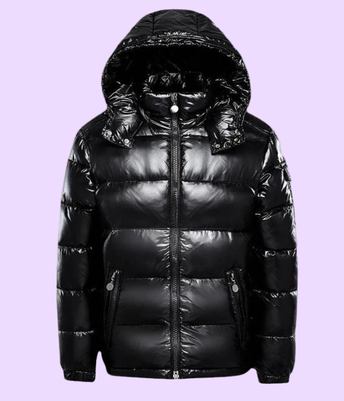 Biruvi | Women’s Glossy Hooded Puffer Jacket