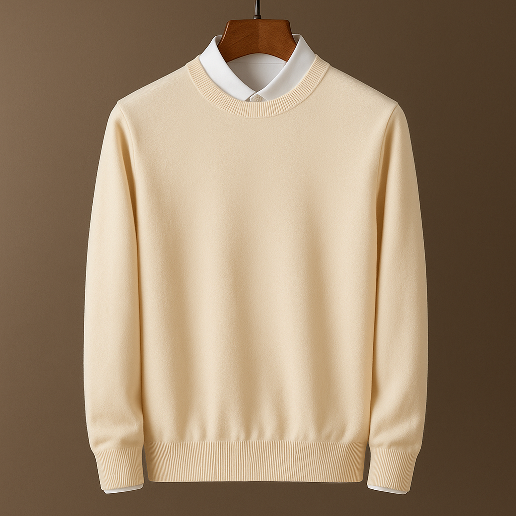 Biruvi | Men’s Knitwear Sweater Soft Lightweight Wool Cashmere Blend