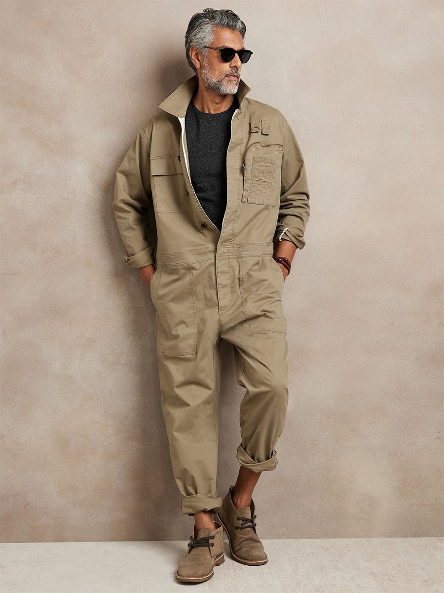 Armand | Relaxed Fit Cotton Flight Overalls