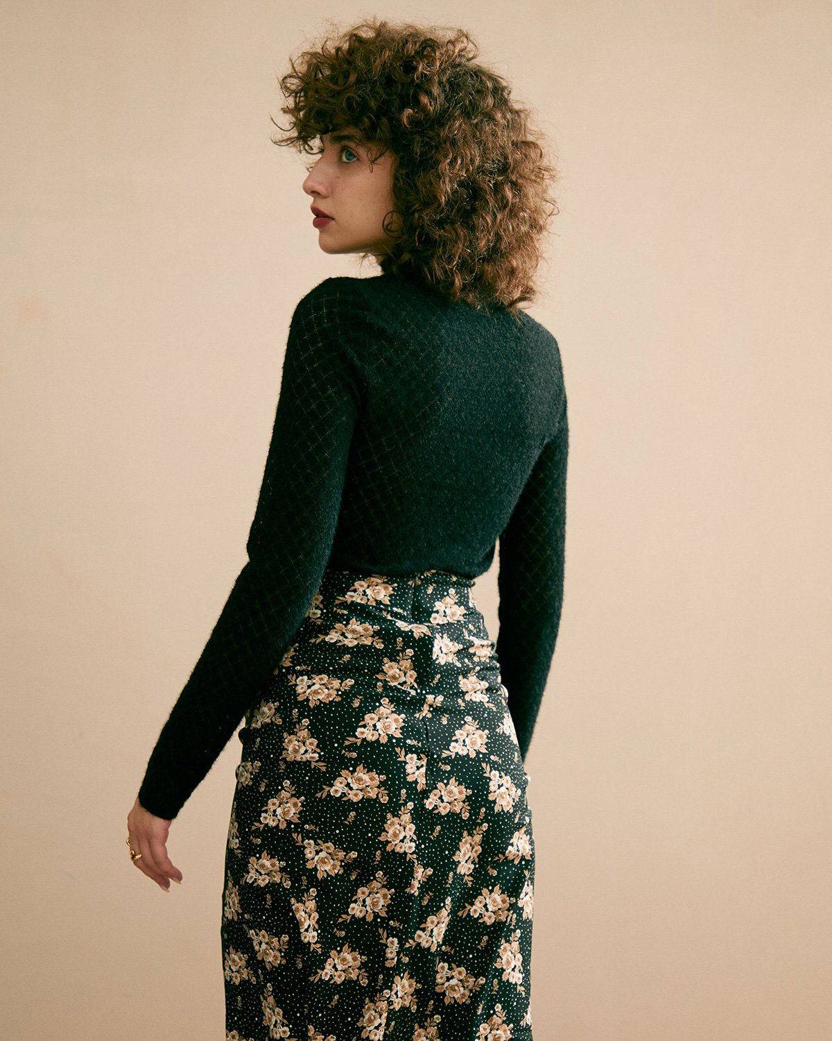 Azure | Sheer Lace Knit Festival Top