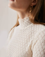 Azure | Sheer Lace Knit Festival Top